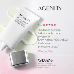 Krem AGENITY Age Shield z recenzją z serwisu Wizaż