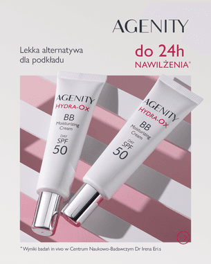 Kreacja AGENITY promująca kremy BB z SPF 50