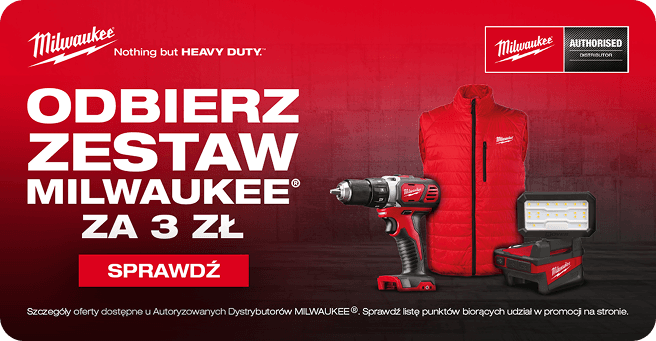 Promocja MILWAUKEE – odbierz zestaw za 3 zł u Autoryzowanych Dystrybutorów