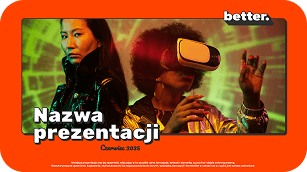 Szablon prezentacji better. gaming agency — slajd tytułowy