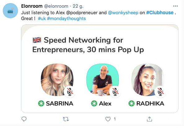 Clubhouse - twitter