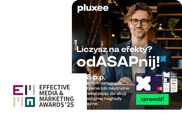 Kreacje nagrodzonej kampanii B2B Pluxee