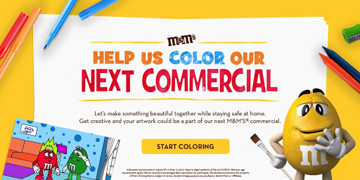 Reklama: M&M's Help us color our next commercial