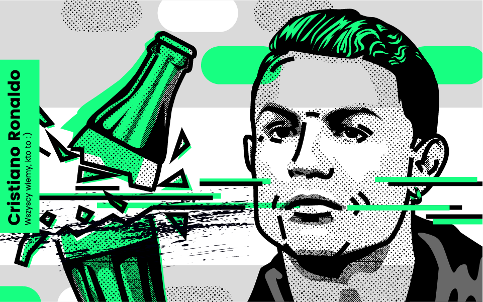 Cristiano Ronaldo i Coca-Cola w GreenLetter