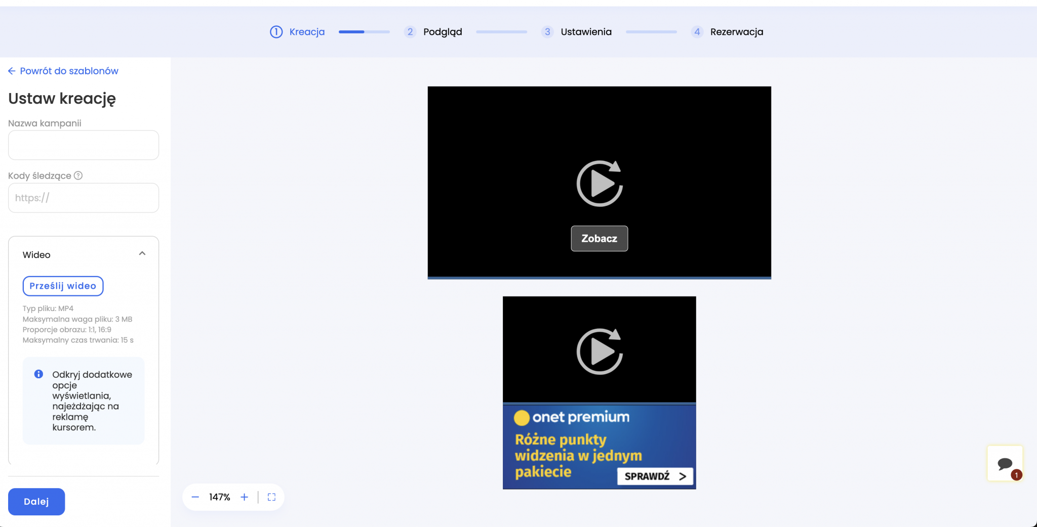 Onet Ads dla początkujących - Green Parrot